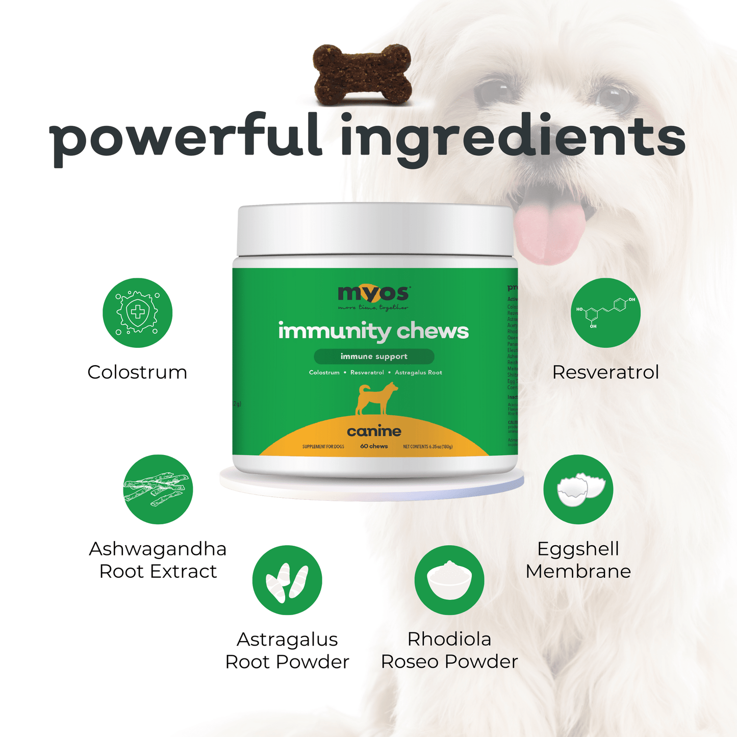 Canine Immunity Chew Dog Supplements myospet.com