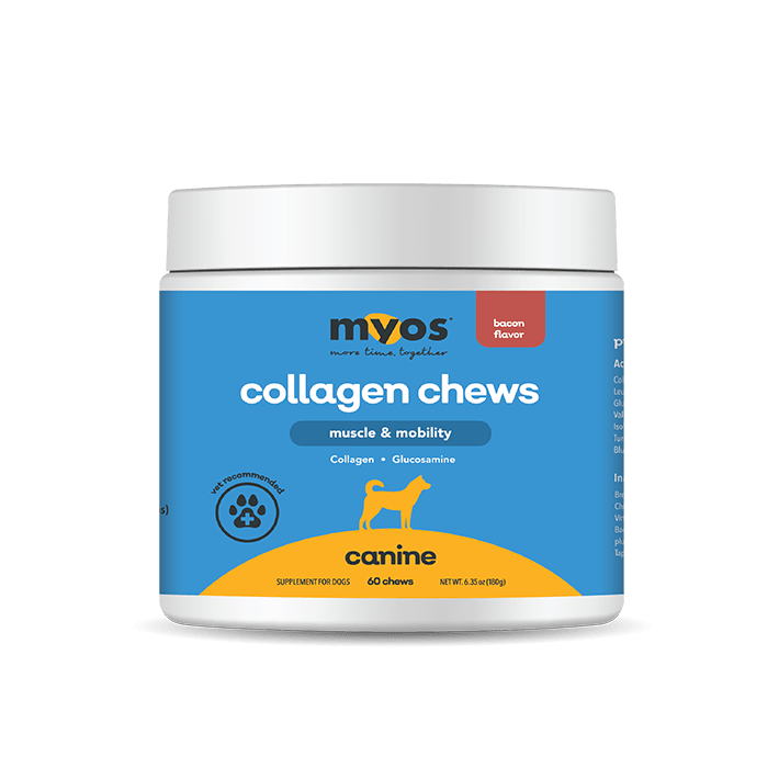 Canine Muscle & Mobility Collagen Chew Dog Supplements Myos Pet 1