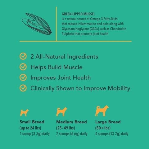 Canine Muscle & Joint Formula Dog Supplements myospet.com 