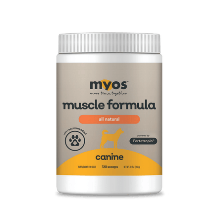 Canine Muscle Formula Dog Supplements Myos Pet 360 g 