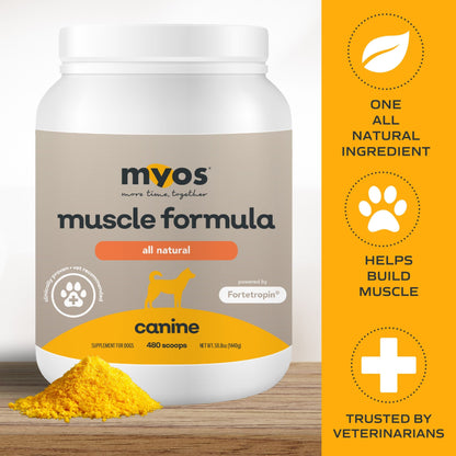 Canine Muscle Formula Dog Supplements Myos Pet 1440 g 