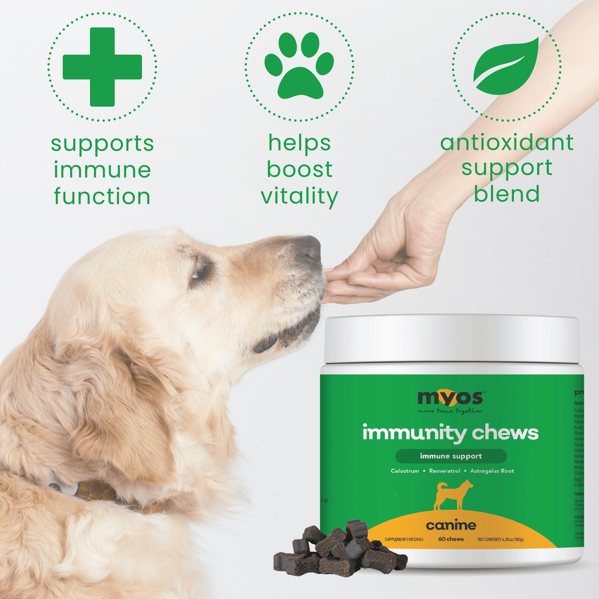 Canine Immunity Chew Dog Supplements myospet.com 