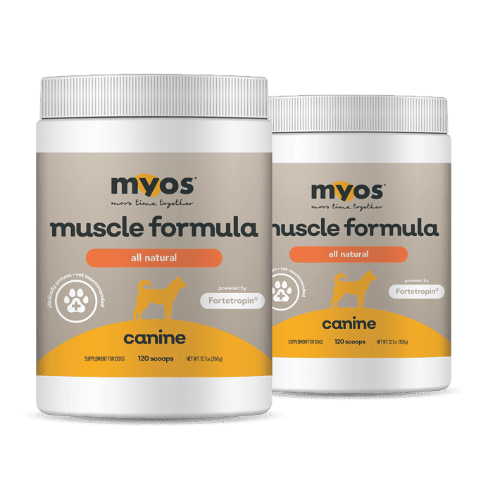 2 Pack Bundle of MYOS Muscle Formula Dog Supplements myospet.com