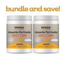 Load image into Gallery viewer, 2 Pack Bundle of MYOS Muscle Formula Dog Supplements myospet.com 