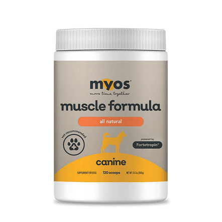 Canine Muscle Formula Dog Supplements Myos Pet 360 g 