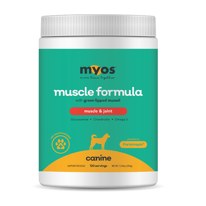 Canine Muscle & Joint Formula Dog Supplements Myos Pet 396 g 