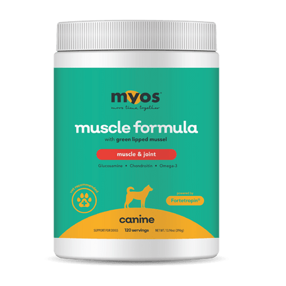 Canine Muscle & Joint Formula Dog Supplements Myos Pet 396 g 