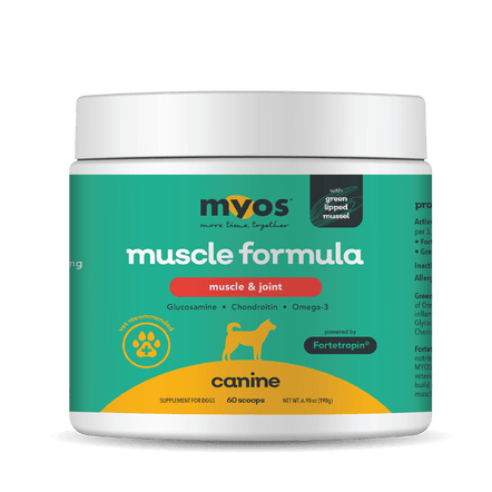 Canine Muscle & Joint Formula Dog Supplements Myos Pet 198 g 